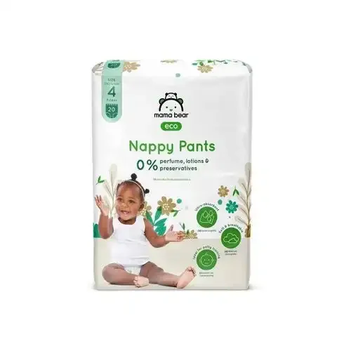 Couches-culottes Bébé Écologiques Ultra Absorbantes Taille 4 (7-14 Kg) 20 Couches - Image 1 of 1
