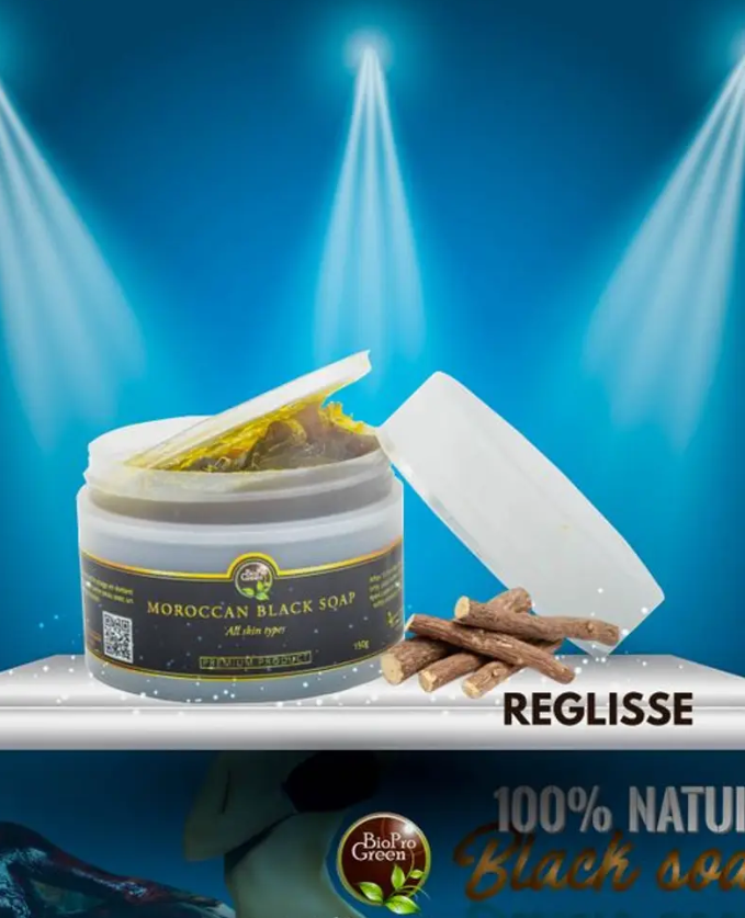 Savon Noir Marocain Bio Parfumé À Reglisse - Image 1 of 1