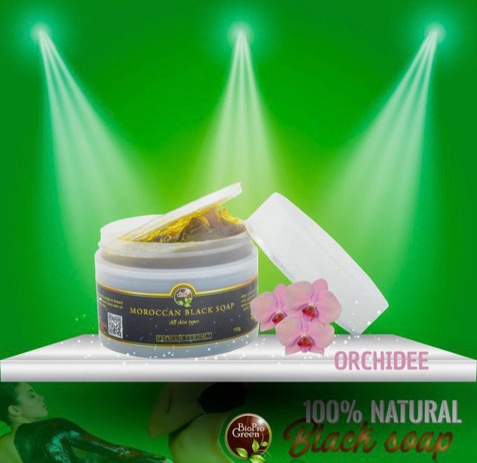 Savon Noir Marocain Bio Parfumé À Orchidée - Image 1 of 1