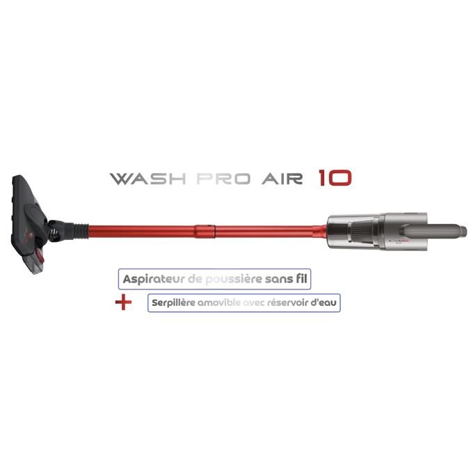Wash Pro Air 10 : Aspirateur sans fil + Serpillère avec réservoir d'eau - Image 1 of 7