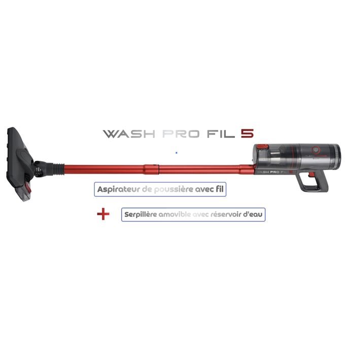 Aspirateur Wash Pro Fil 5 – Aspirateur avec Fil & Serpillère à Réservoir d'Eau – Nettoyage Complet 2-en-1 - Image 1 of 5