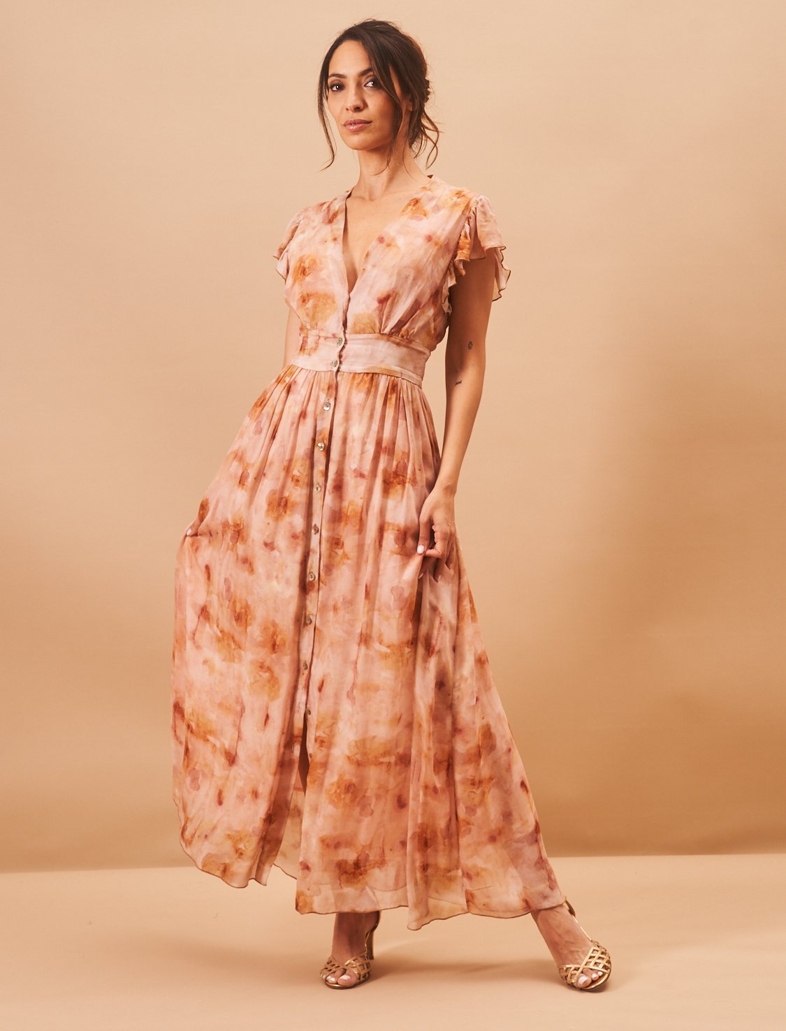 Robe Yasmine Voile Imprimée - Image 1 of 6