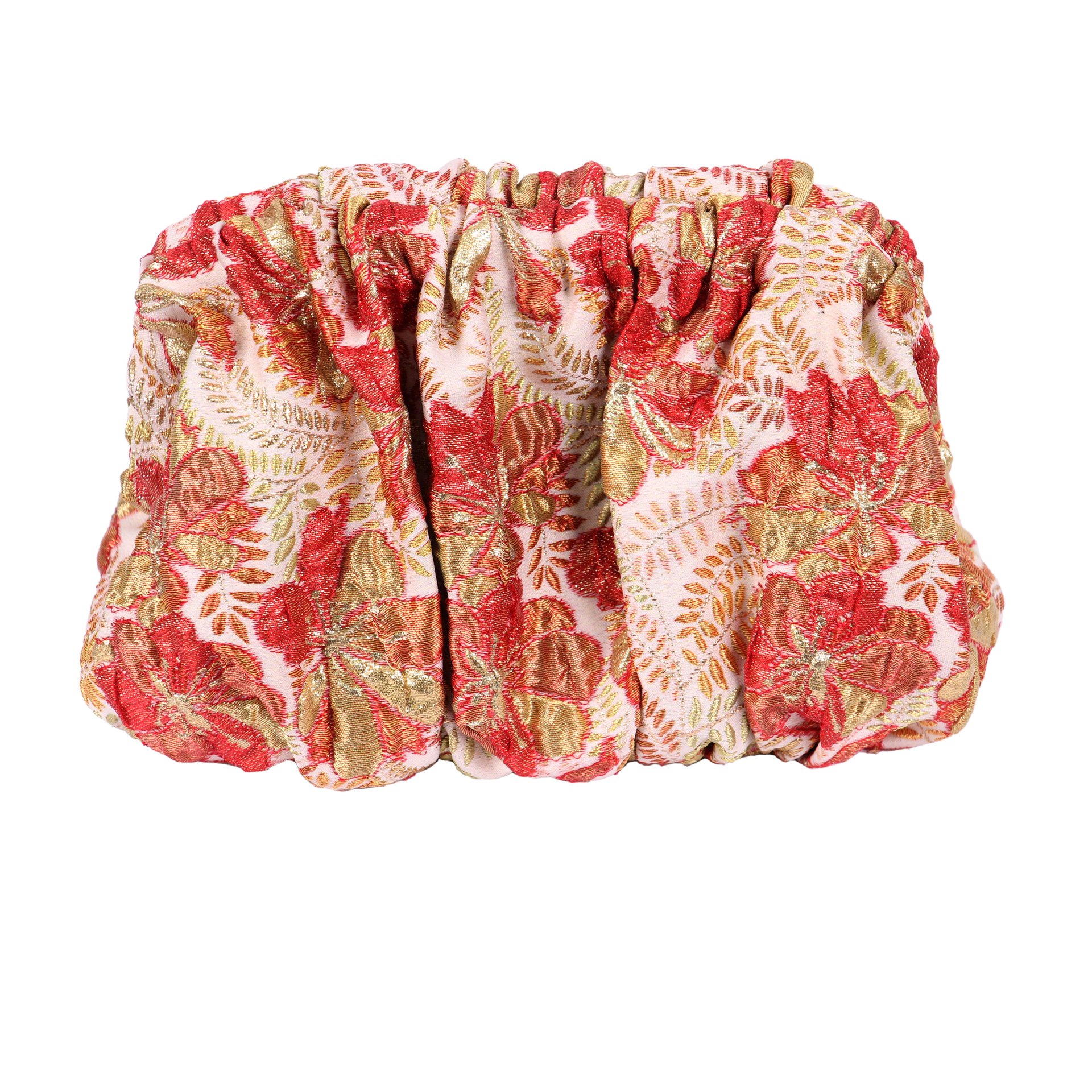 Sac Brocart Rose A Fleurs - Image 1 of 2