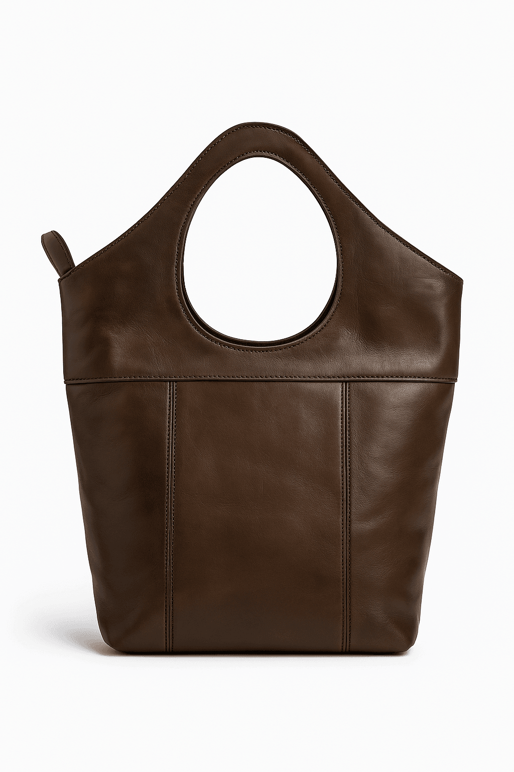 Sac fourre-tout en cuir marron - Handmade Moroccan Arm Carry - Image 1 of 2