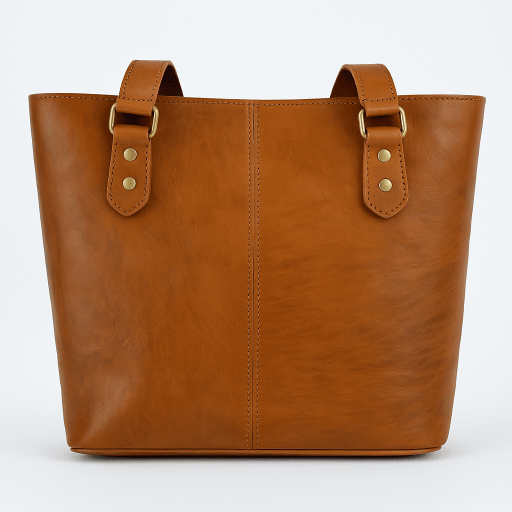 Sac fourre-tout en cuir marron fait main Uk - Image 1 of 3