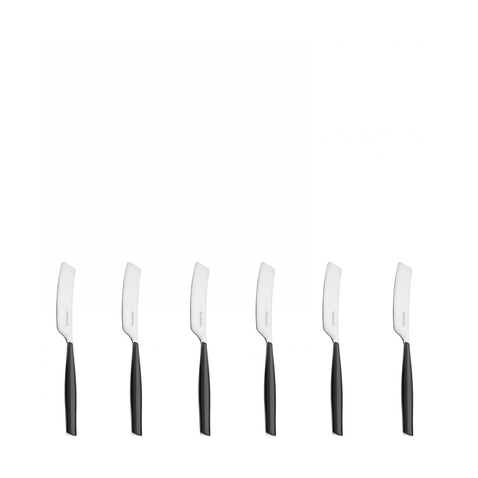 Glamour 6 Pcs Couteaux à Tartiner Noir - Image 1 of 1