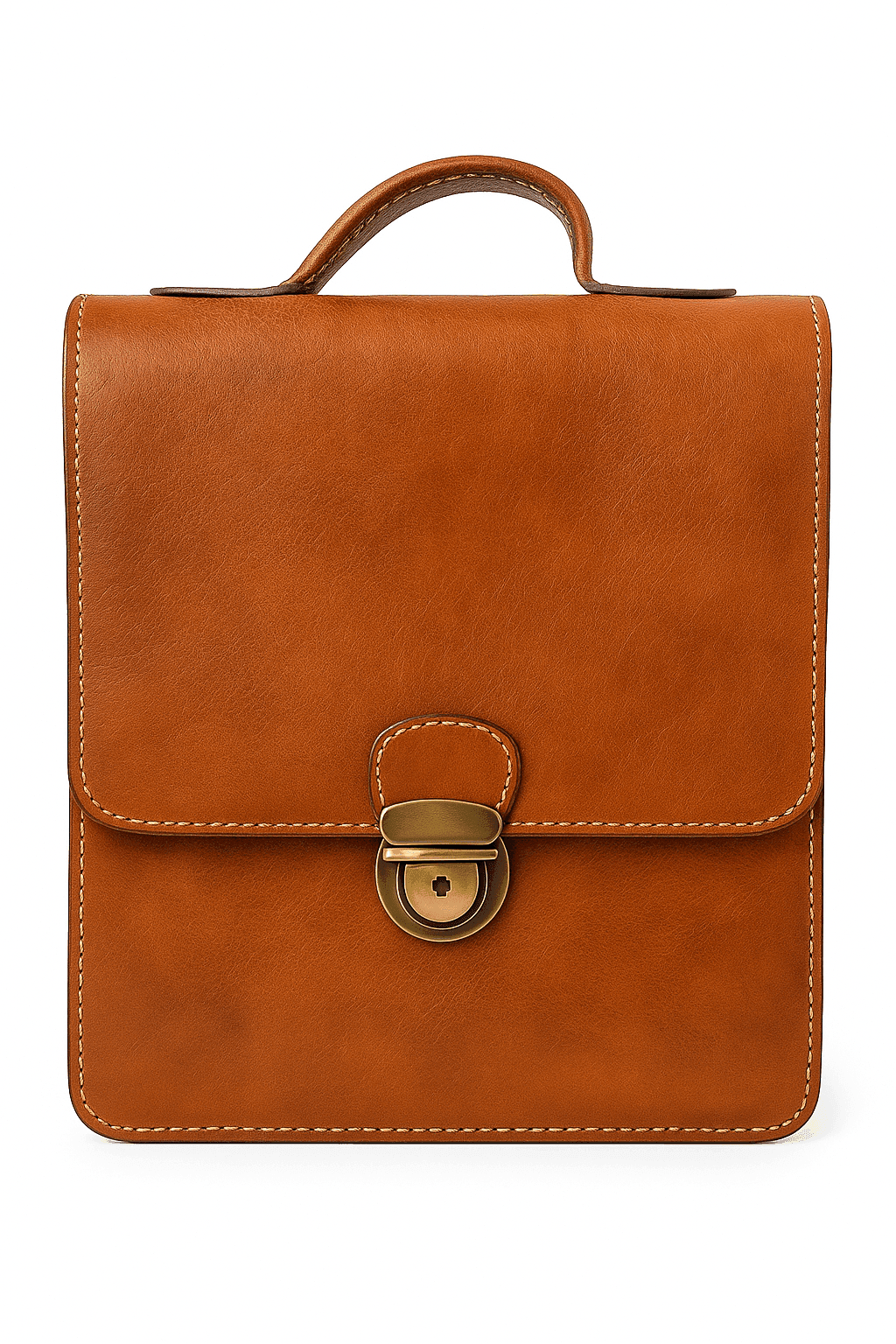Sacoche en cuir Tan - Handmade Moroccan Briefcase Style - Image 1 of 2