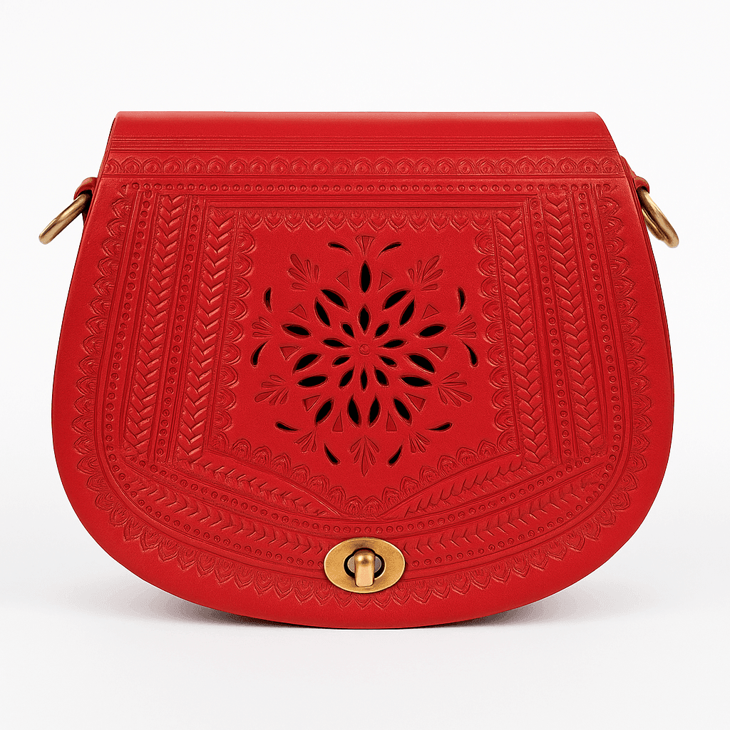 Sacoche en cuir Tan - Sacoche marocaine faite à la main pour hommes - Image 1 of 2
