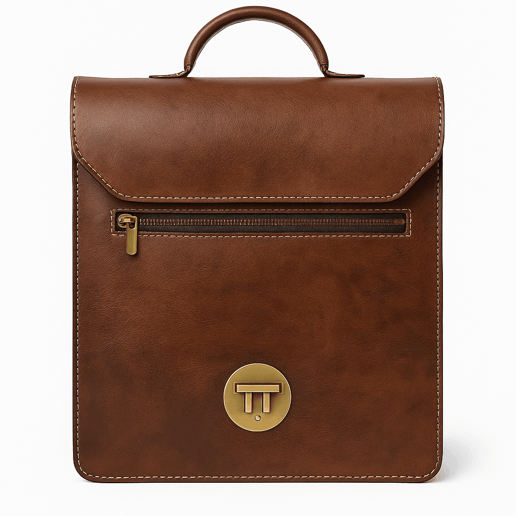 Sac fourre-tout en cuir tressé Tan – Sac à bandoulière marocain fait à la main - Image 1 of 1
