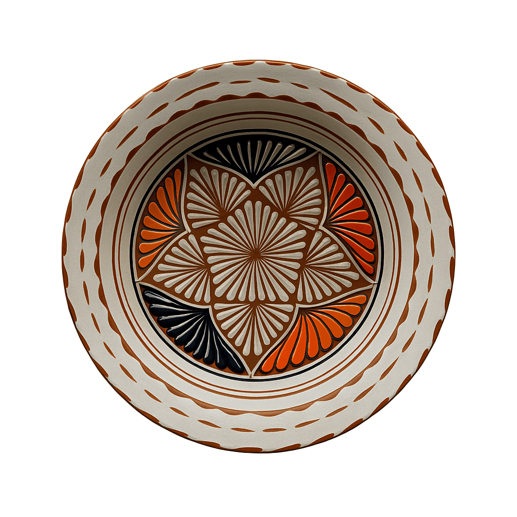 Assiette en céramique marocaine peinte à la main - Image 1 of 3