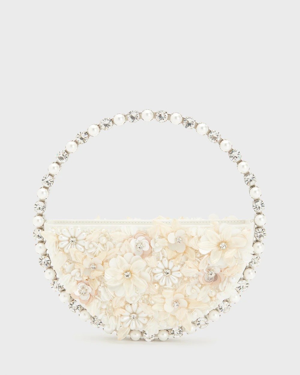 FLORAL PEARLESCENT ETERNITY CLUTCH - Image 1 of 3