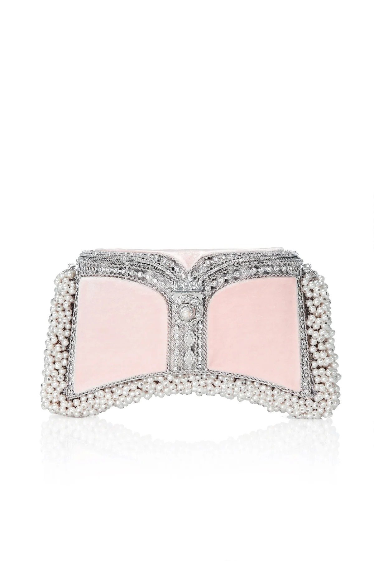 Zeenat Pearl Purse-Champagne Pink - Image 1 of 3