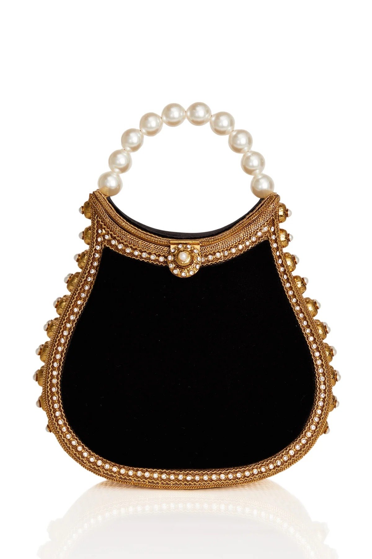 Nimmi Pearl Purse -Cocktail Black - Image 1 of 3