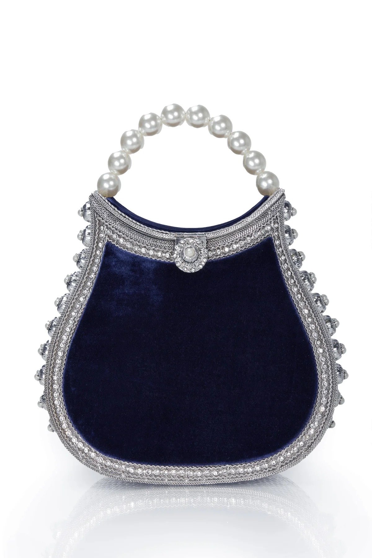 Nimmi Pearl Purse -Midnight Blue - Image 1 of 3