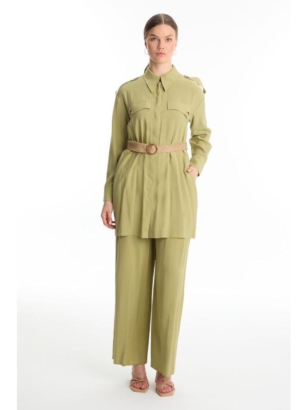 Poche détaillée beige Double Set - Image 1 of 4