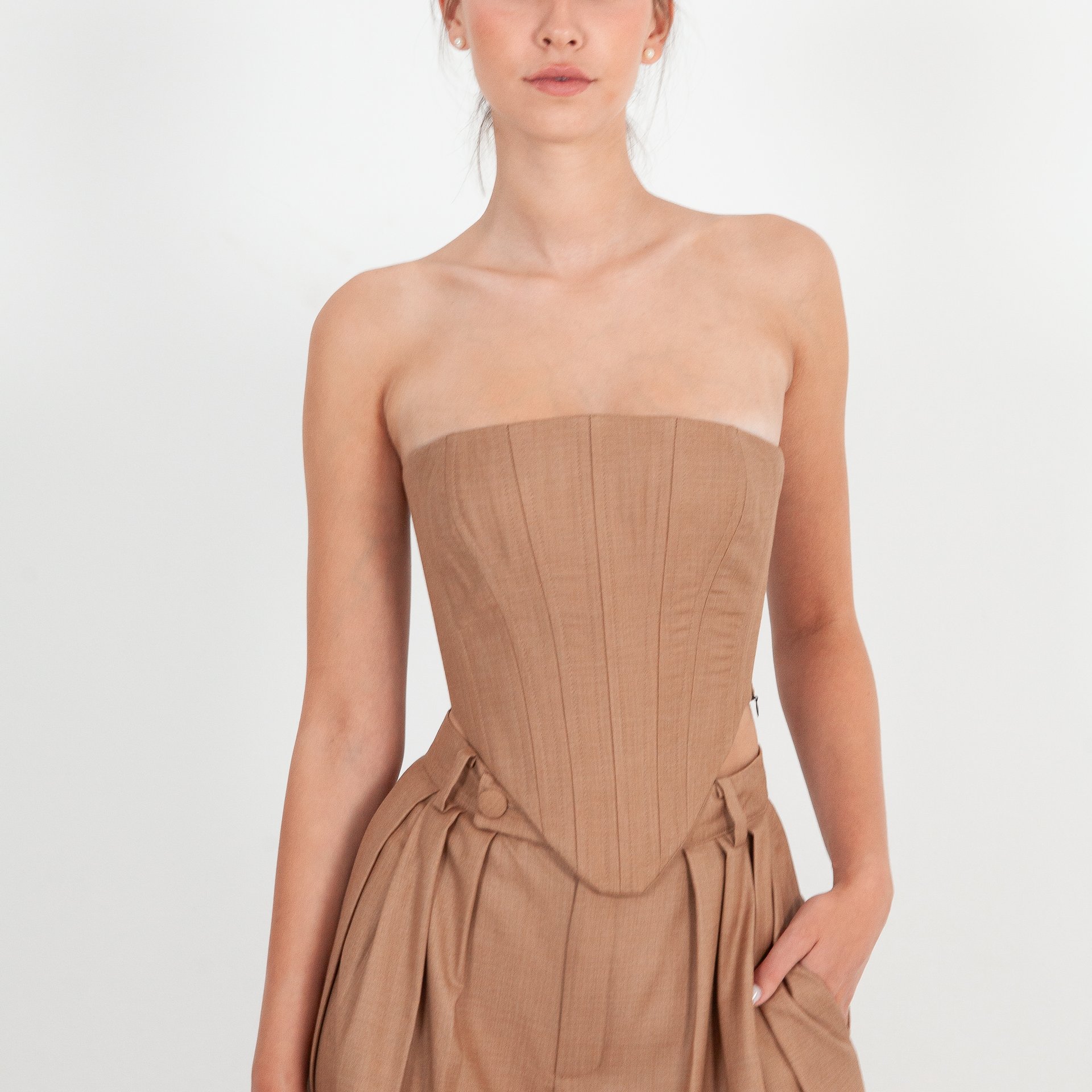 Corset en Gabardine de Coton - Image 1 of 4