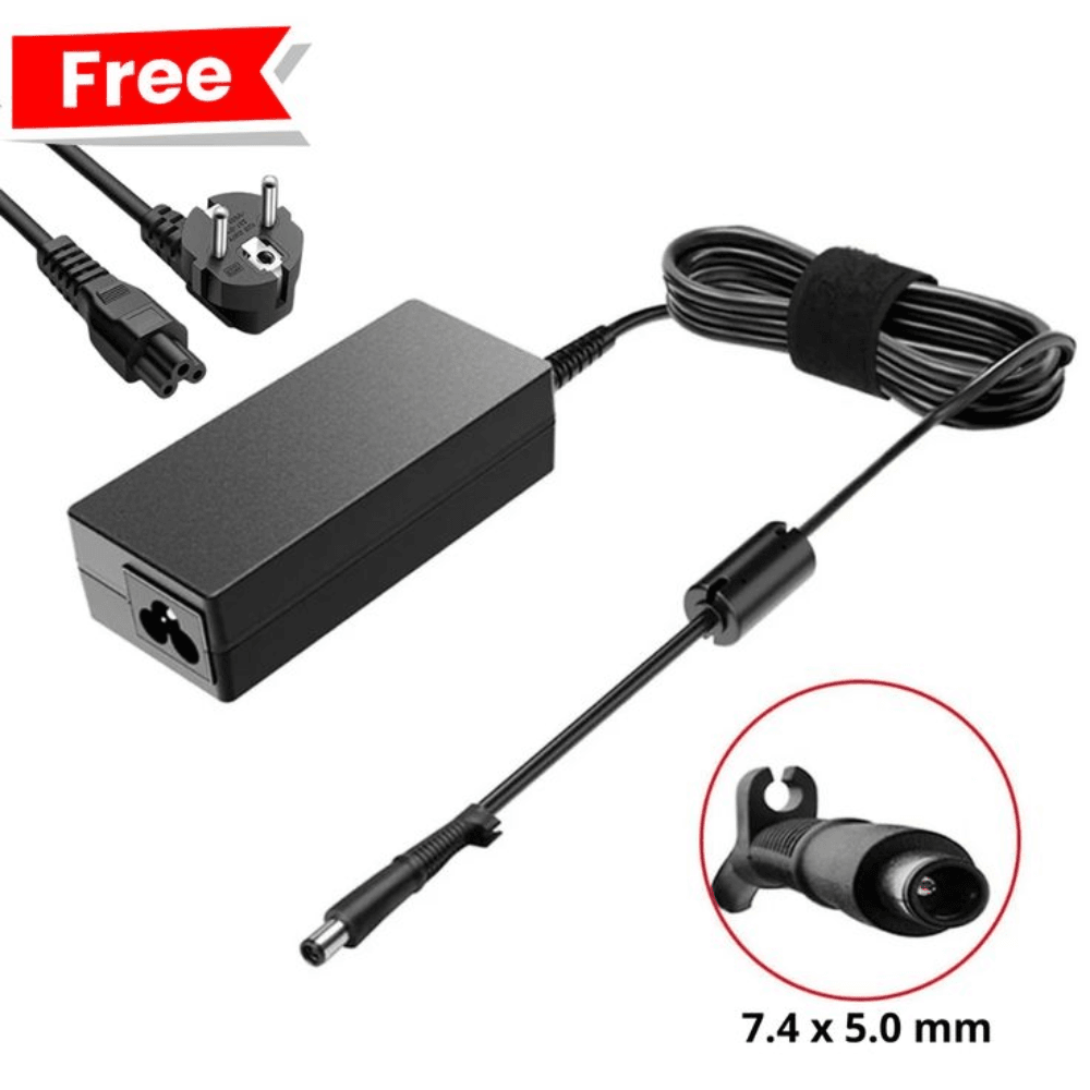 Chargeur pour pc portable DELL + cable alimentation Gratuit - Image 1 of 1