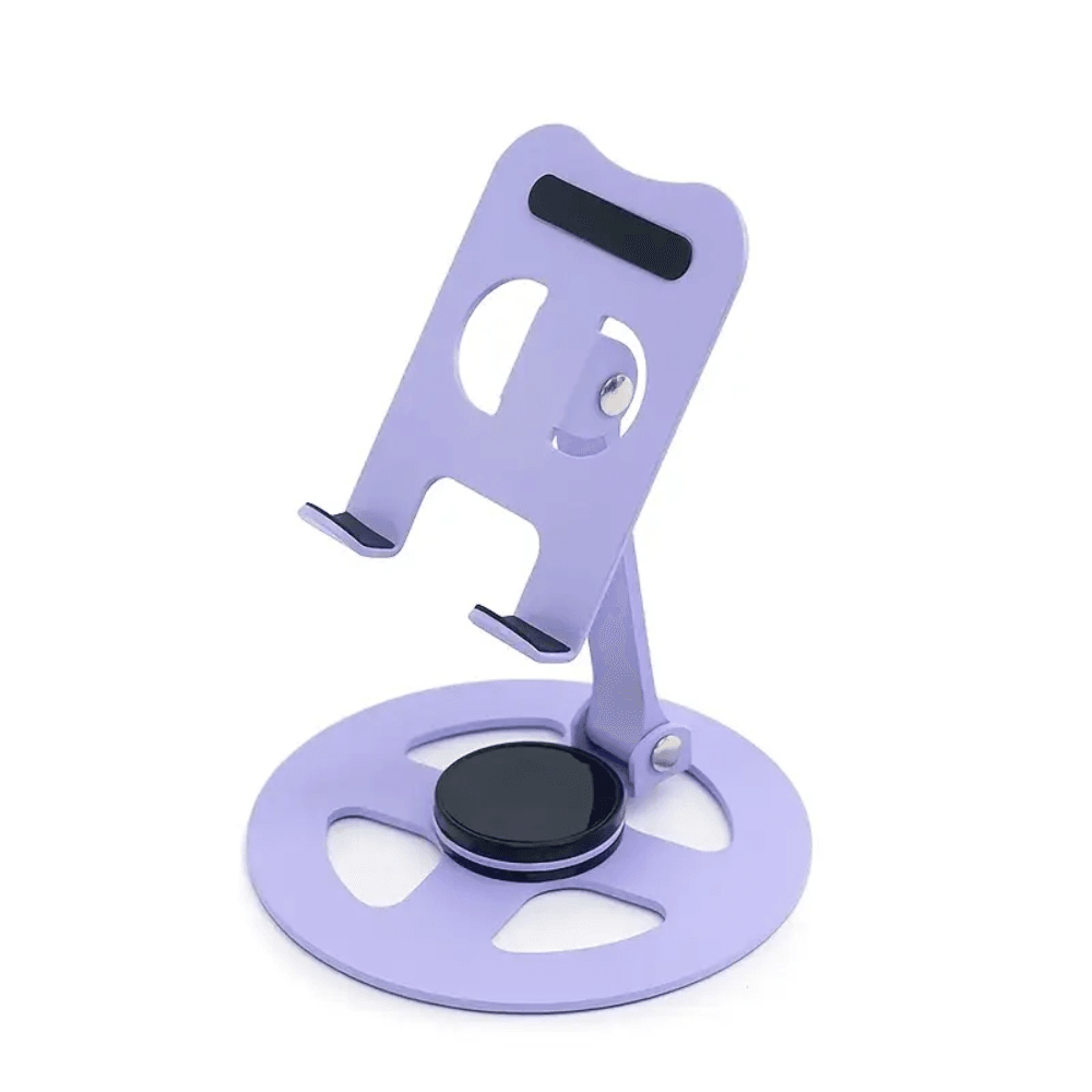 Support mobile metal pliable 360 degres base stable - couleure aleatoire - Image 1 of 3