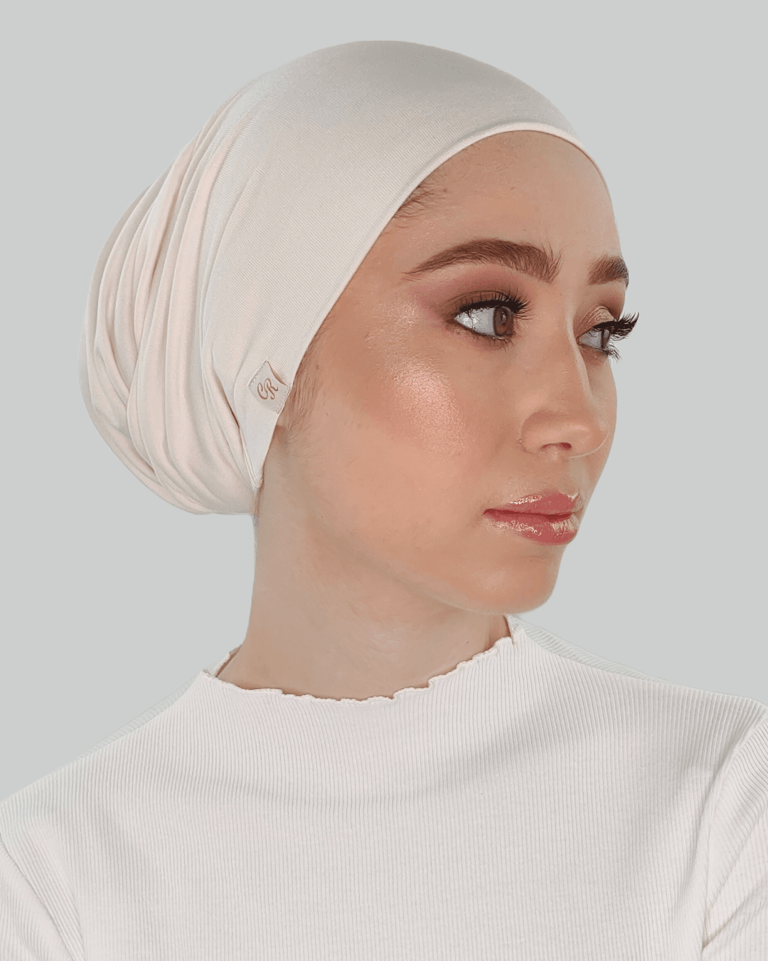 Bonnet en jersey organique - Off white - Image 1 of 3