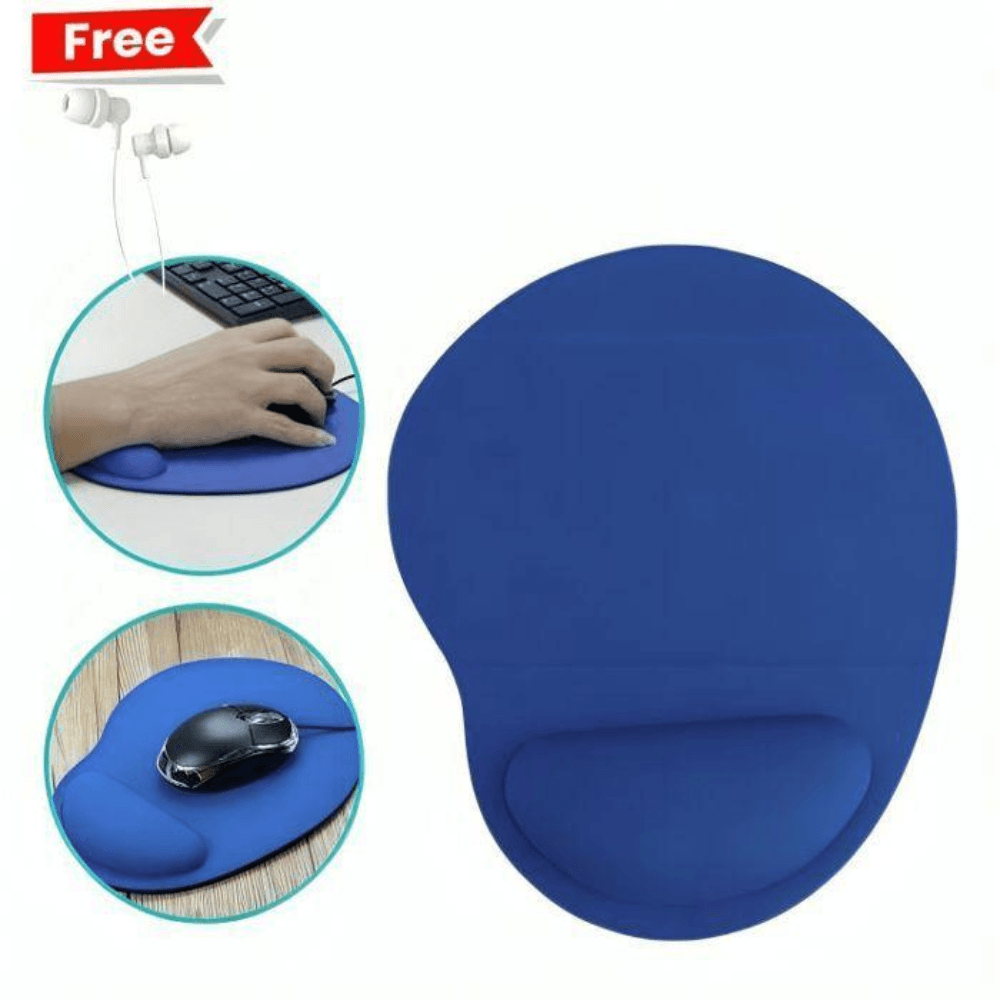Tapis De Souris Bleu Avec Repose-poignet - Image 1 of 4