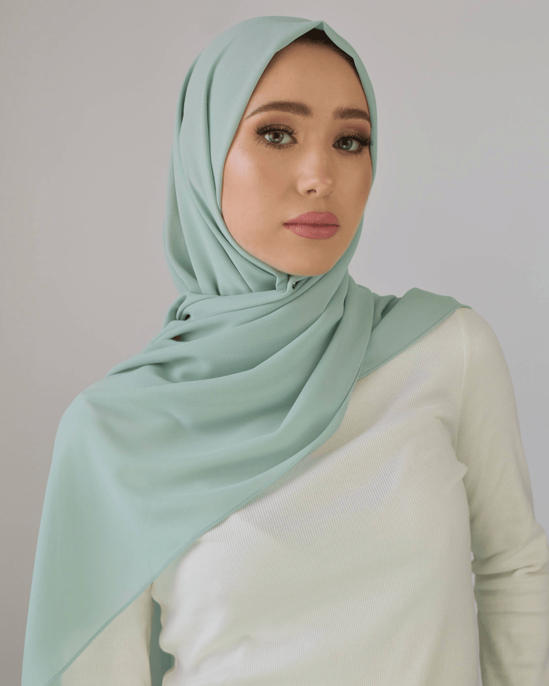 Châle crêpe chiffon - Ice mint - Image 1 of 1