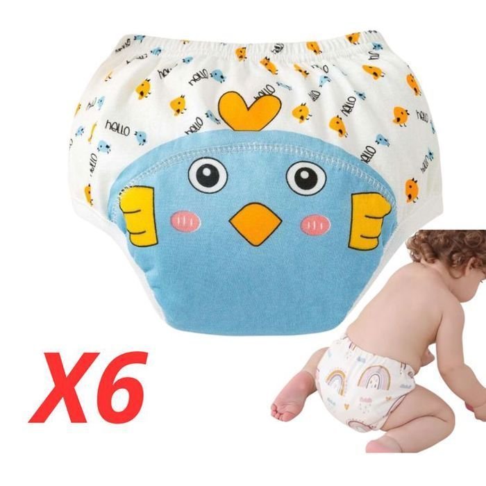 Pack De 6 Culottes D’apprentissage Lavables – Couleur Et Design Aléatoire - Image 1 of 1