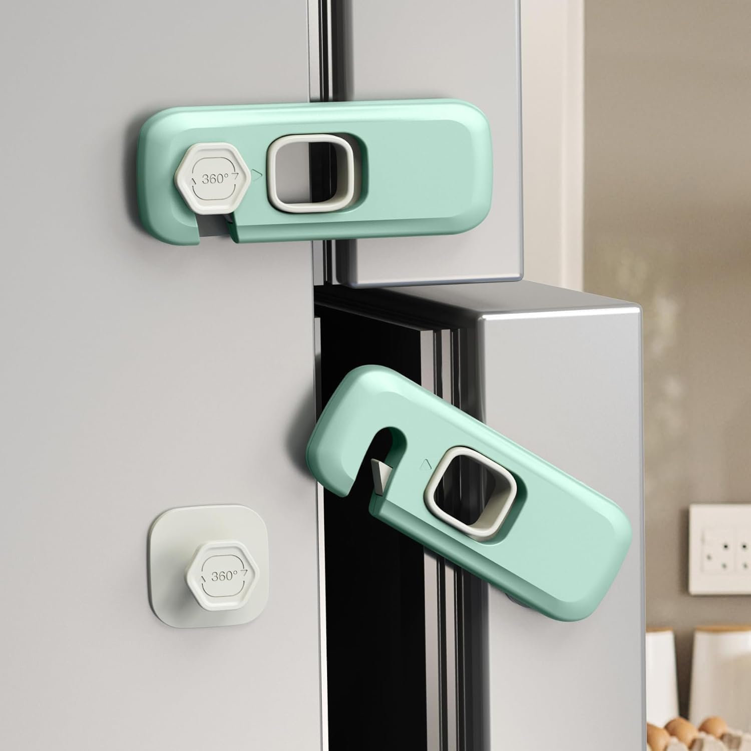 Securite Placard Enfant, Bloc Porte Securite Bebe Bloque - Couleur aleatoire - Image 1 of 4