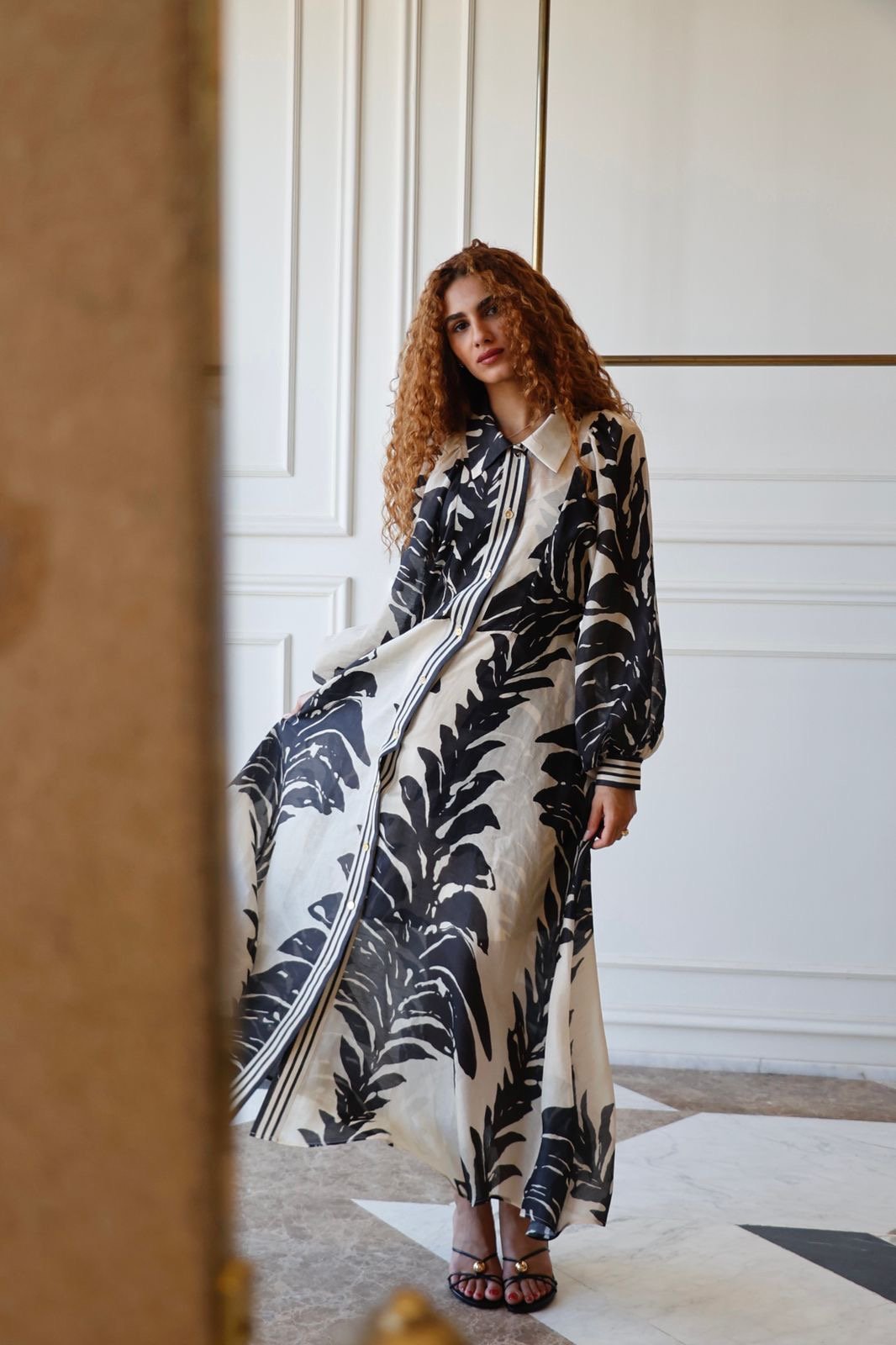 ROBE EN SOIE ET EN LIN - Image 1 of 1