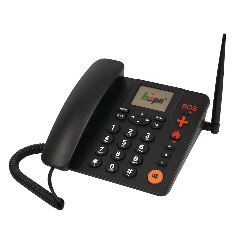 Téléphone Fixe GSM Hope LF9002 – Avec Antenne et Bouton SOS - Image 1 of 2