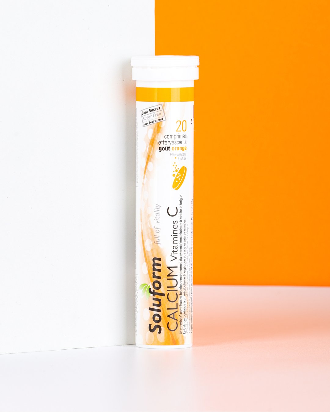 Calcium Vitamine C Goût Orange 20 comprimés - Image 1 of 1