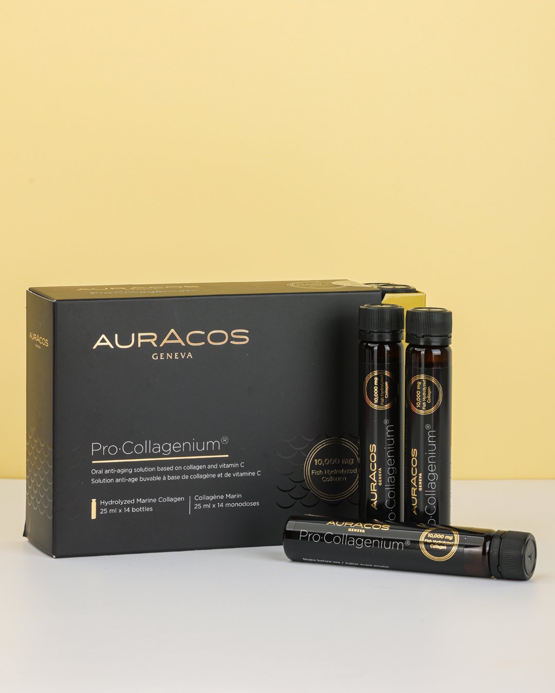 AURACOS Pro-Collagenium 14 Flacons Collagène marin buvable anti-âge - Image 1 of 1