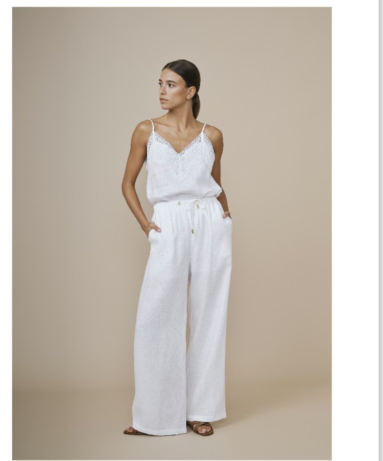TOP EN LIN BLANC - Image 1 of 1