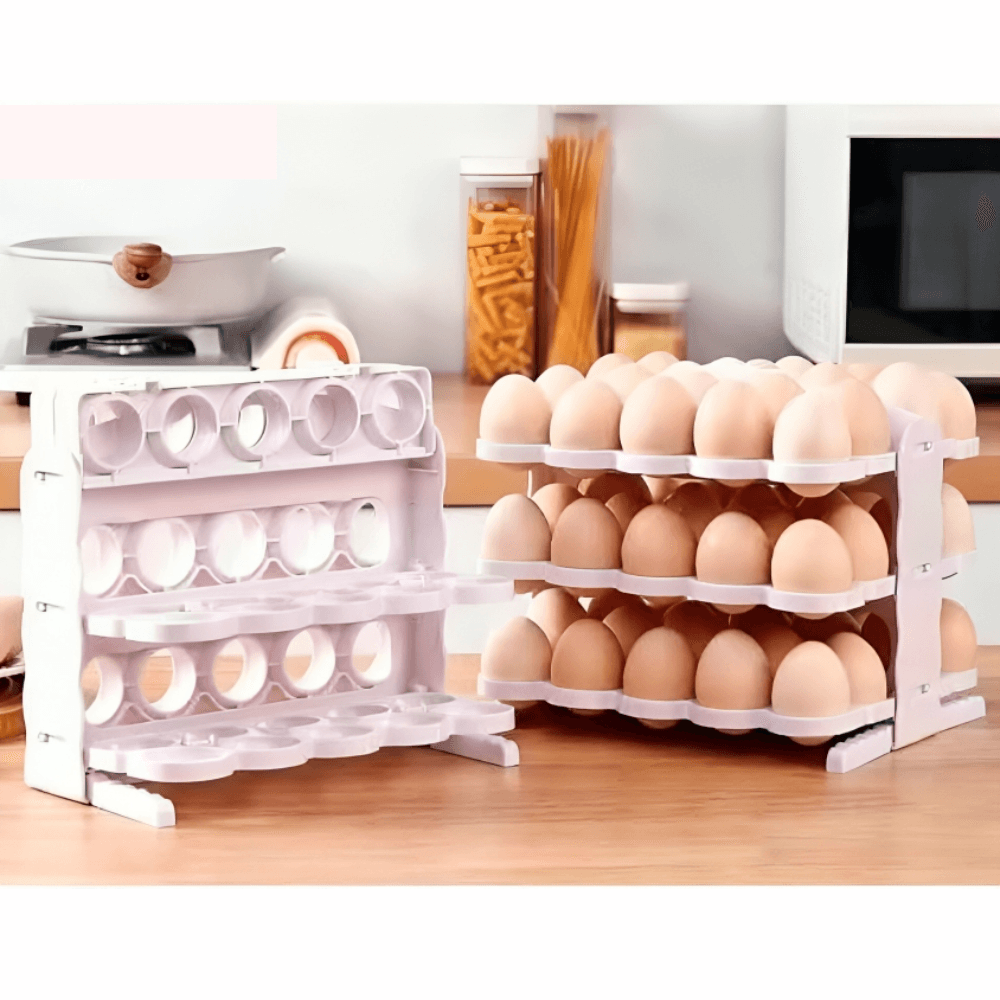 Boite de Rangement Pliable pour Œufs - Image 1 of 3