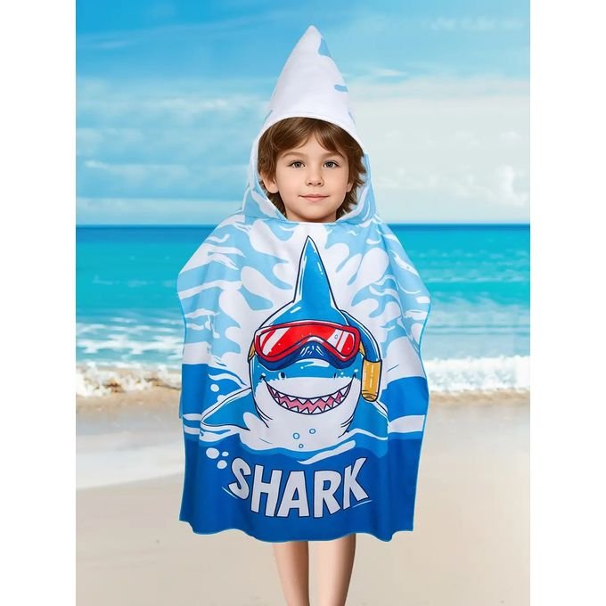 Cape de Bain à Capuche Requin - Image 1 of 5