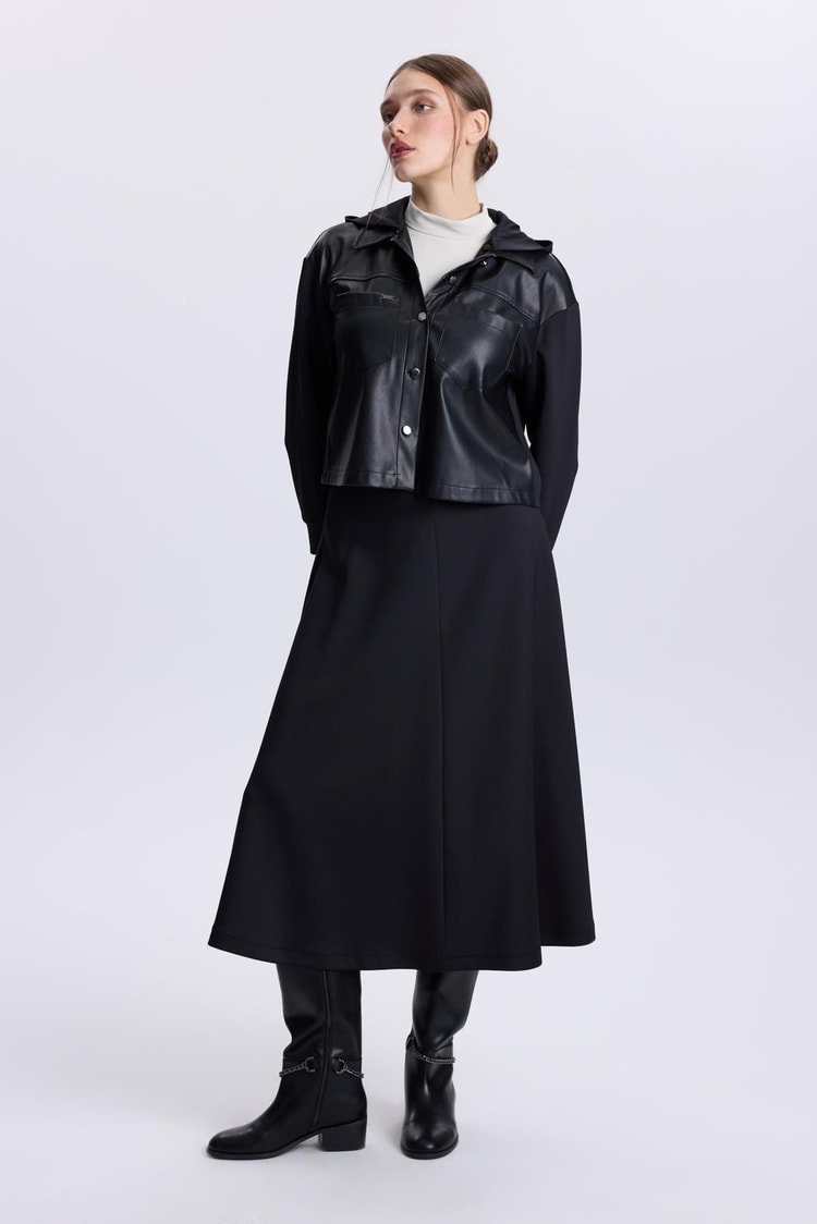 Ensemble double en cuir à capuche - Image 1 of 3