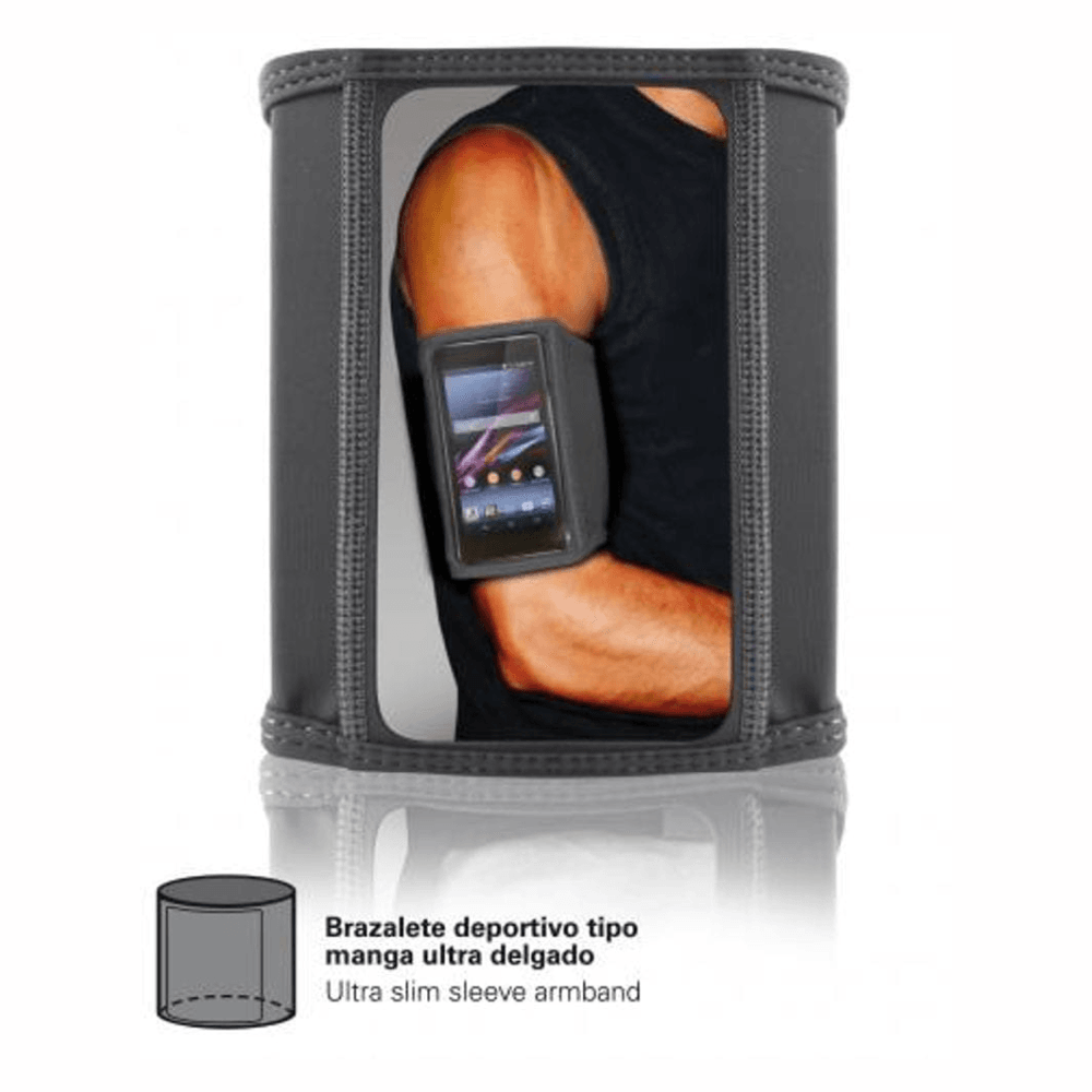 SportBand Ultra Slim Noir – Brassard Universel pour Smartphones - Image 1 of 3