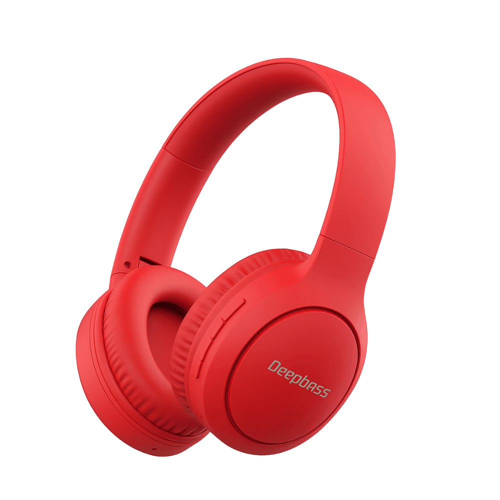 Casque Bluetooth Sans Fil Rouge - Image 1 of 4
