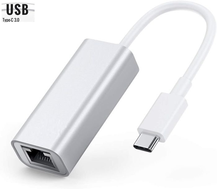 USB 3.0 Type C RJ45 Ethernet adaptateur réseau boitier en aluminium MacBook - Image 1 of 3