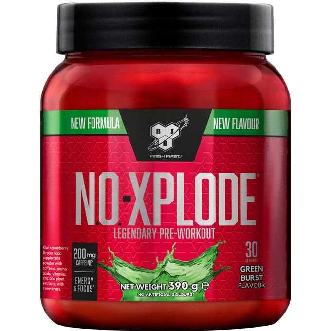 NO-Xplode 390 g Green Burst - Pre-workout Avec Beta Alanine, Citrulline & Caféine - Image 1 of 3