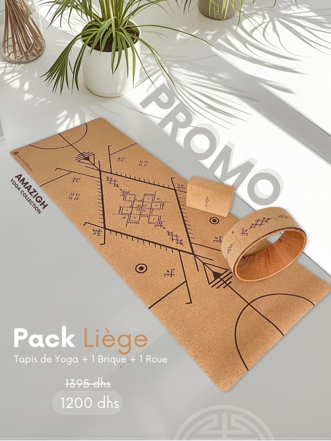 Pack de Yoga : Tapis + Roue + Brique - Image 1 of 1