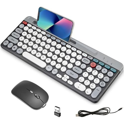 Ensemble de Souris Clavier azerty et Arabe sans Fil Confortable à 4 Canaux Rechargeable Anti-poussière - Image 1 of 3