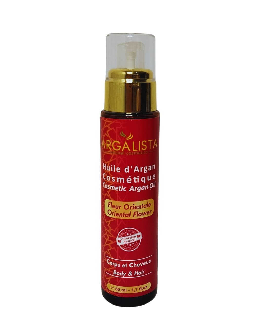 Huile d'argan cosmétique Aromatisée fleur orientale 50ML - Image 1 of 2