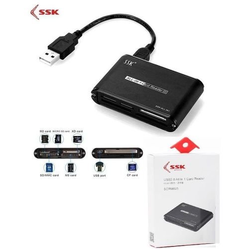 Lecteur de carte mémoire USB 2.0 SCRM025 All In 1 Card Reader III multifonction - Image 1 of 3