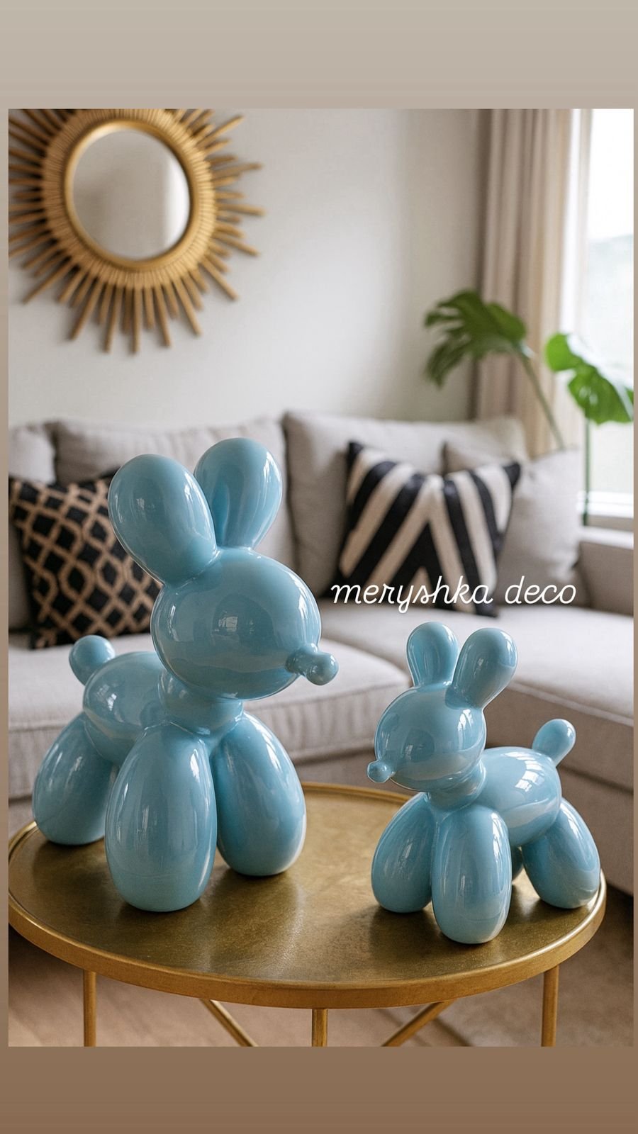 Chiens ballons design bleu ciel - Image 1 of 1