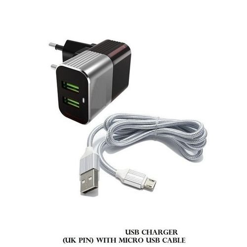 Royal Chargeur Rapide double Usb 2.4A Avec cable micro Usb pour tous Smartphone - Image 1 of 3