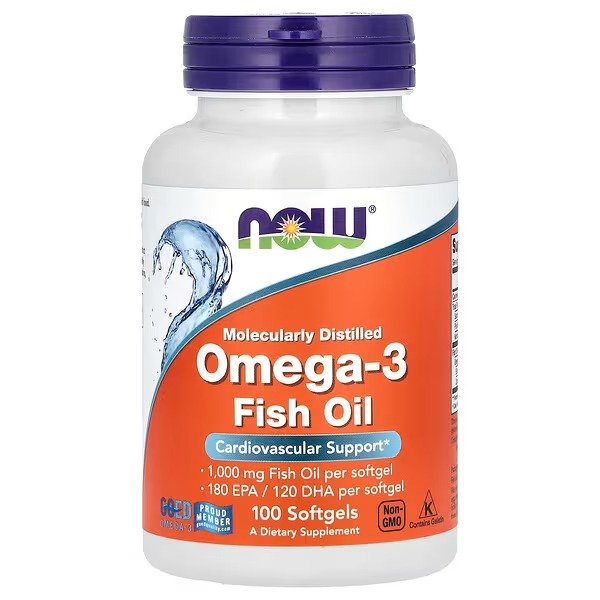  Huile de poisson riche en oméga-3, 1000 mg, 200 capsules à enveloppe molle à base de poisson - Image 1 of 1