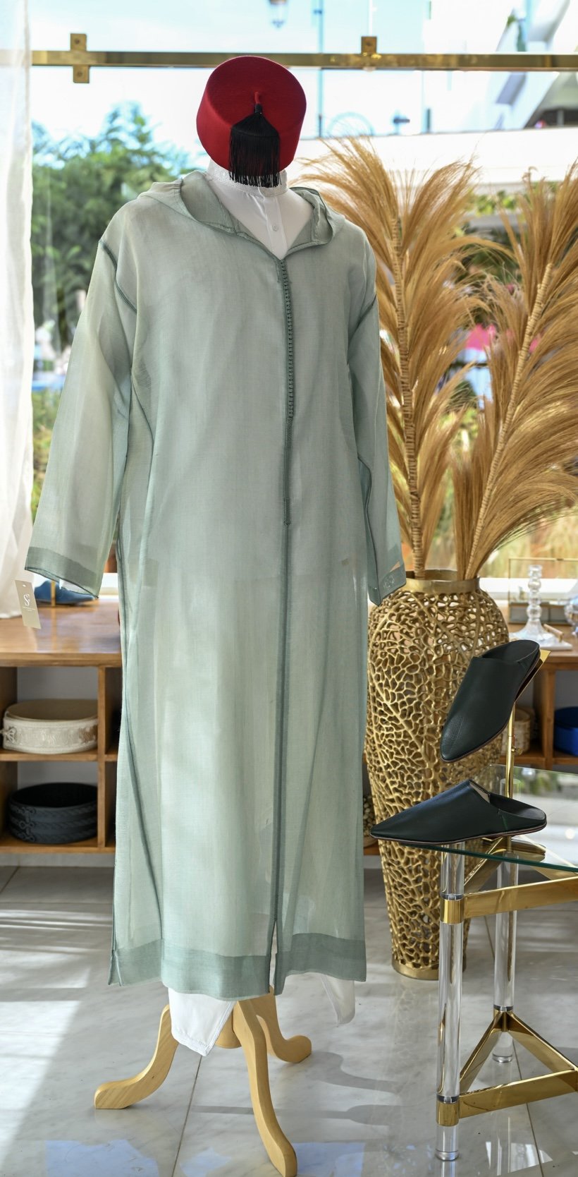 Djellaba En Laine De Soie - Image 1 of 2