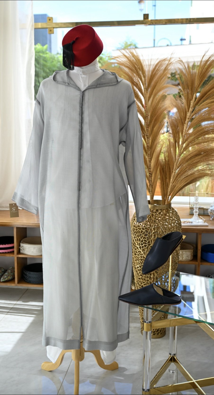 Djellaba En Laine De Soie - Image 1 of 2