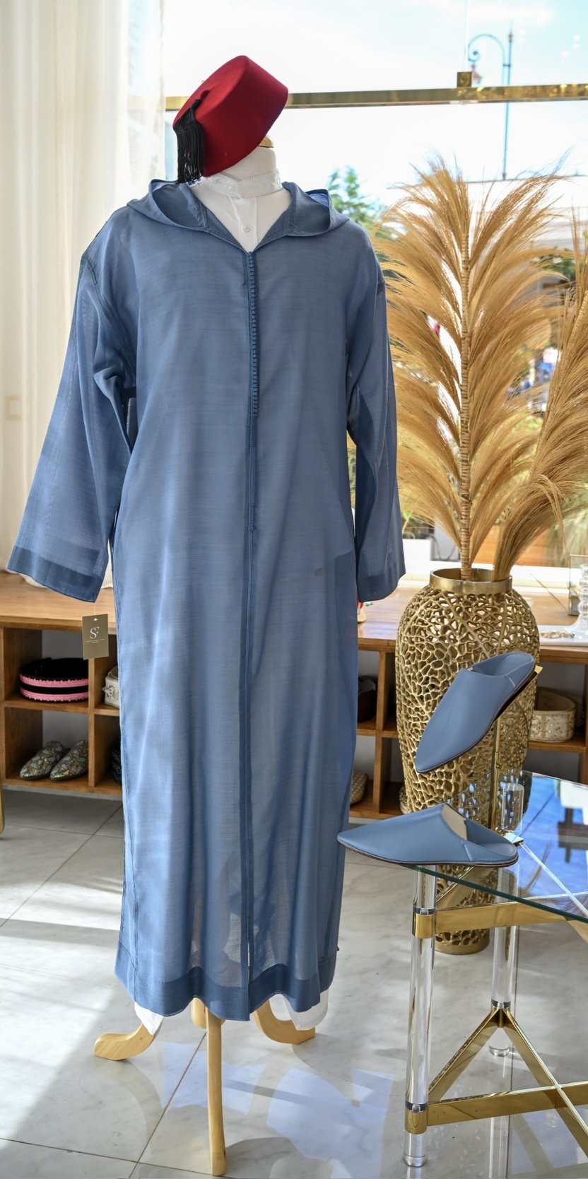 Djellaba En Laine De Soie - Image 1 of 2