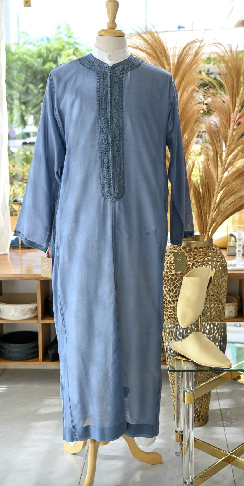 Caftan Homme En Laine De Soie - Image 1 of 2